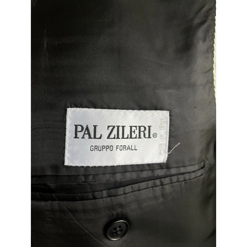 PAL ZILERI Guabello Men 42-44R Blazer Designer Wool Pinstripe Suit Jacket Italy